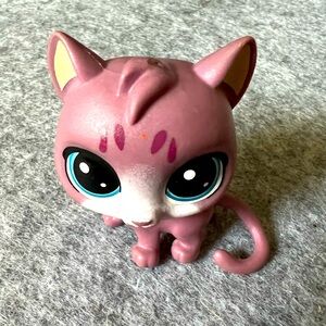 Littlest Pet Shop 4-173 Purple Cat Blue Eyes Thirsty Pets Cooler Crew LPS